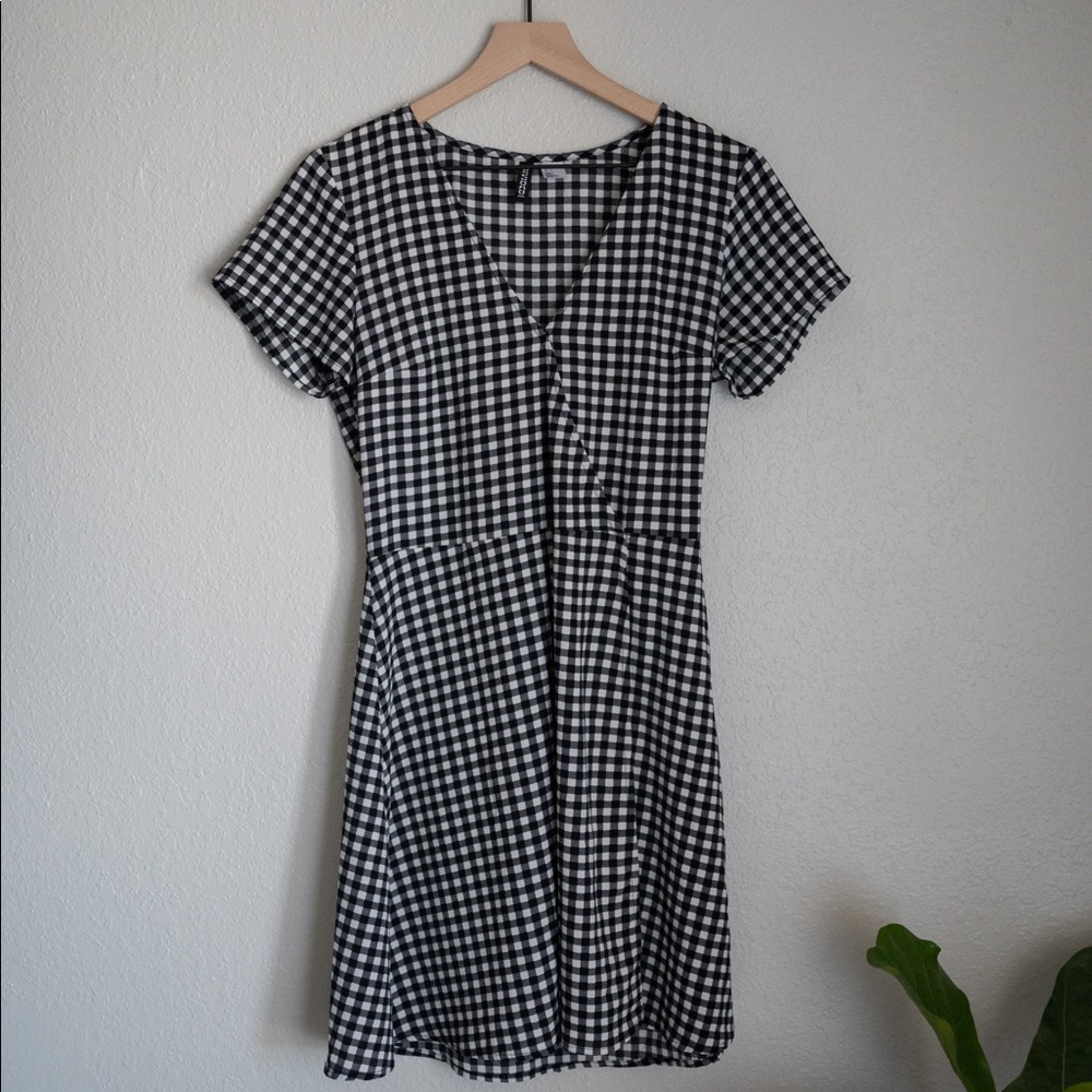 H&M Gingham Wrap Dress